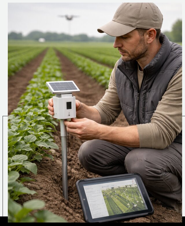 IoT мониторинг сельскохозяйственных полей и контроля в Кронштадте